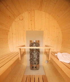 Wolff Finnhaus Saunafass Basic 230 Montiert, Ca. B205/H210/T230 Cm -Gartenbedarf Kollektion 6927933 WE DE 007 SaunafassBasic230montiertDSschwarz