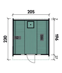 Wolff Finnhaus Saunafass Basic 230 Montiert, Ca. B205/H210/T230 Cm -Gartenbedarf Kollektion 6927933 WE DE 009 SaunafassBasic230montiertDSschwarz