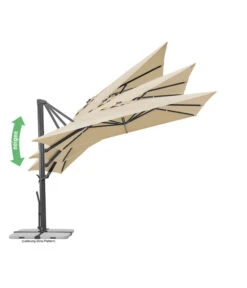 Schneider Ampelschirm Rhodos Smart, Quadratisch, Ca. B300/T300 Cm -Gartenbedarf Kollektion 6953384 6953434 WE IG 003 SchneiderAmpelschirmRhodosSmart