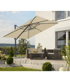 Schneider Ampelschirm Rhodos Smart, Quadratisch, Ca. B300/T300 Cm -Gartenbedarf Kollektion 6953384 WE MO 001 SchneiderAmpelschirmRhodosSmartnatur