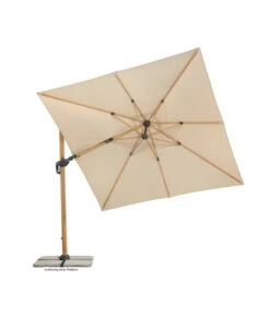 Schneider Ampelschirm Rhodos Twist Woody, Quadratisch, Ca. B300/T300 Cm -Gartenbedarf Kollektion 6953467 WE FS 003 SchneiderAmpelschirmRhodosTwistWoodynatur