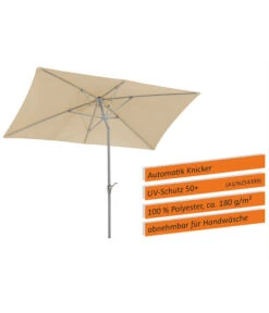 Schneider Sonnenschirm Porto, Rechteckig, Ca. B300/T200 Cm -Gartenbedarf Kollektion 6953582 WE IG 001 SchneiderSonnenschirmPorto300x200natur