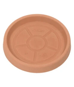 Farmet New Kunststoff-Topf Festonato, Rund, Terrakotta, Inkl. Untersetzer -Gartenbedarf Kollektion 6965198 6965289 6965495 6965750 6967012 6965446 WE DE 001 FarmetTopfFestonatoRundUntersetzer