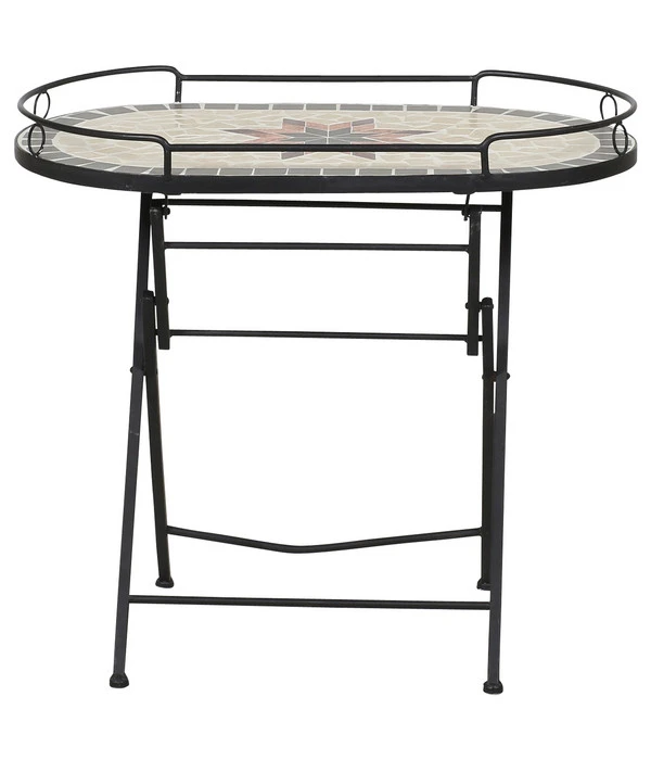 Siena Garden Mosaikserviertisch Stella, Ca. B68/H60/T41 Cm 1 Siena Garden Mosaikserviertisch Stella, Ca. B68/H60/T41 Cm