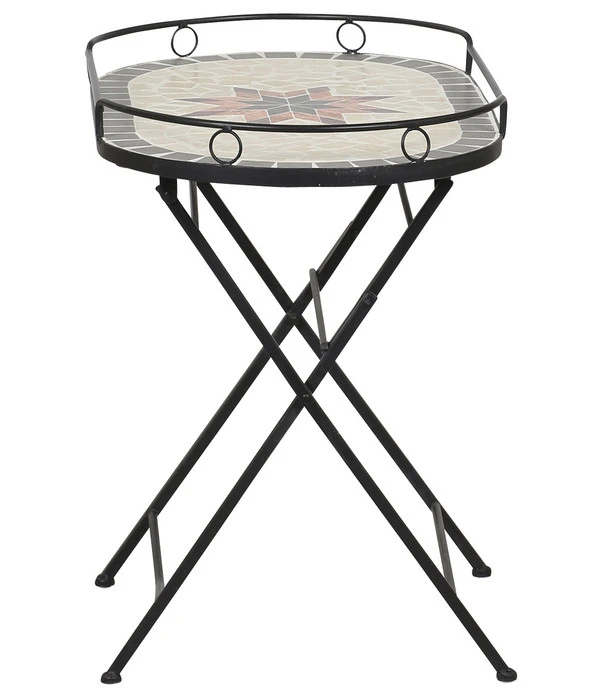 Siena Garden Mosaikserviertisch Stella, Ca. B68/H60/T41 Cm 2 Siena Garden Mosaikserviertisch Stella, Ca. B68/H60/T41 Cm – Bild 2