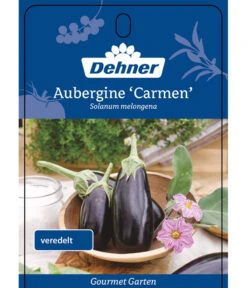 Dehner Gourmet Garten Aubergine, Veredelt -Gartenbedarf Kollektion 8830051 GGAubergineCarmen Etikett 1