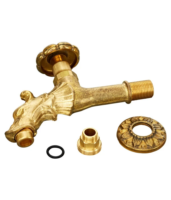 Nostalgie Messing Wasserhahn Für Brunnen, 1/2 Zoll, Gold 2 Nostalgie Messing Wasserhahn Für Brunnen, 1/2 Zoll, Gold – Bild 2